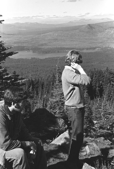 Ron Hohnstein and Leo Fitzpatrick pause on the Mt. Washington climb