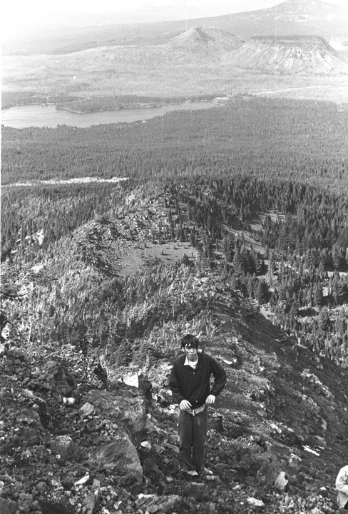 John Harvey ascending Mt. Washington