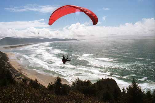 paragliding at Oceanside
