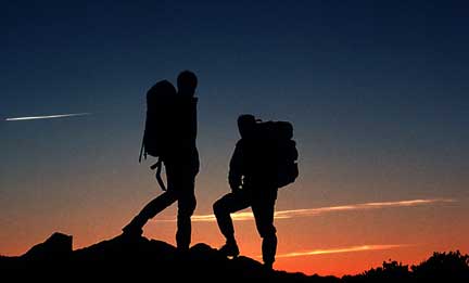 Hikers, Trinity Alps, Northern California
