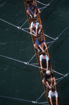 Cooperation, rowing, Willamette River, Oregon