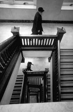 Stairs in Multnomah County Courthouse, photo, Portland, OR