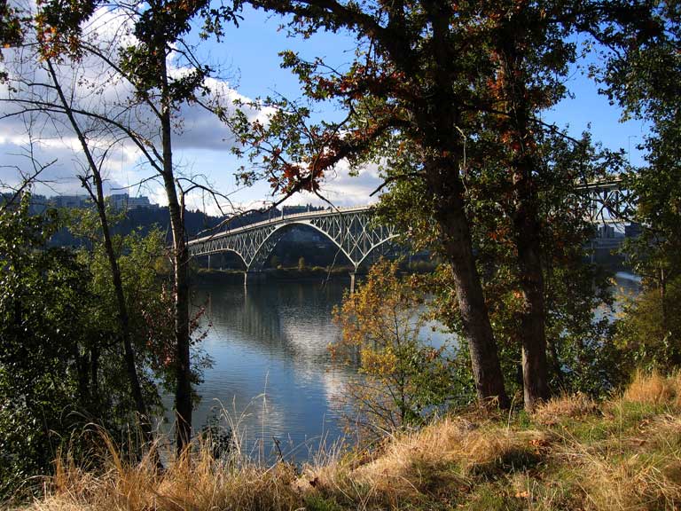 Ross Island Bridge, Portland Oregon, photo