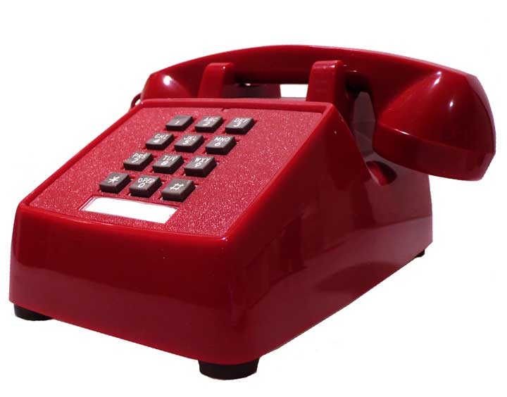 red phone stock photo