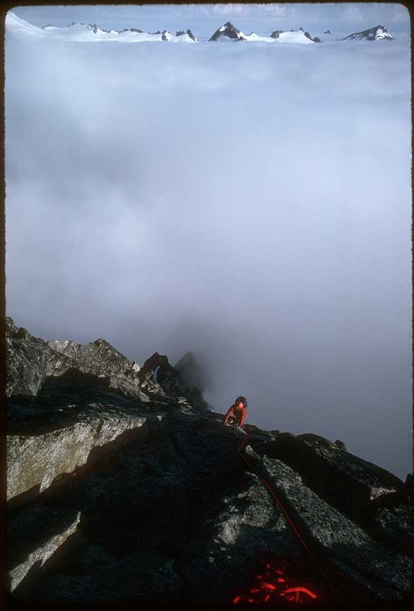 Forbidden Peak Northwest face climb photo
