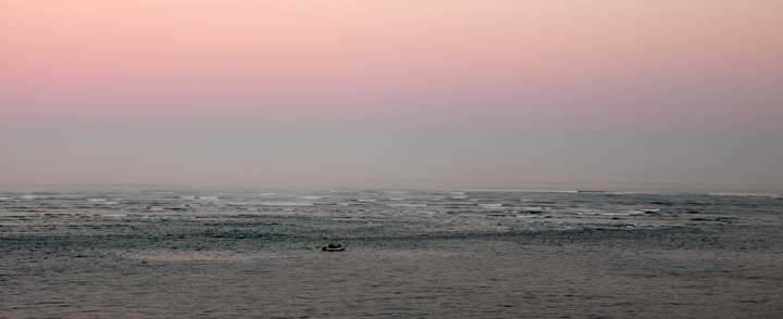 Crabbers at dawn, Netarts Bay, Oregon