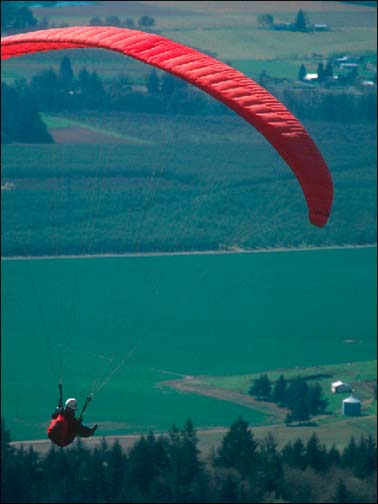 picture Jim, looking for spring thermals at Chehalem
