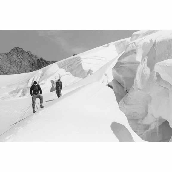 Bo Neal and Pete Reagan on Hells Highway, Mt. Shuksan, WA 