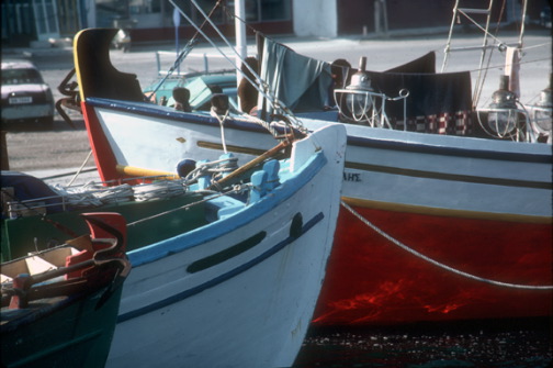 Greece, boat harbor, Iraklion, Crete