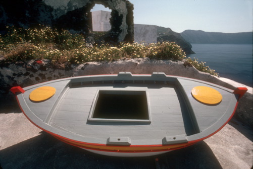 Greece, boat, Santorini