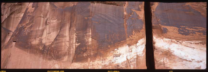 Sandstone wall, with paintings, UT