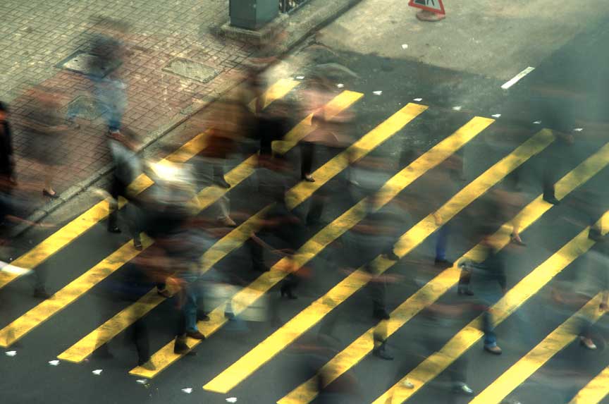 Hong Kong crosswalk