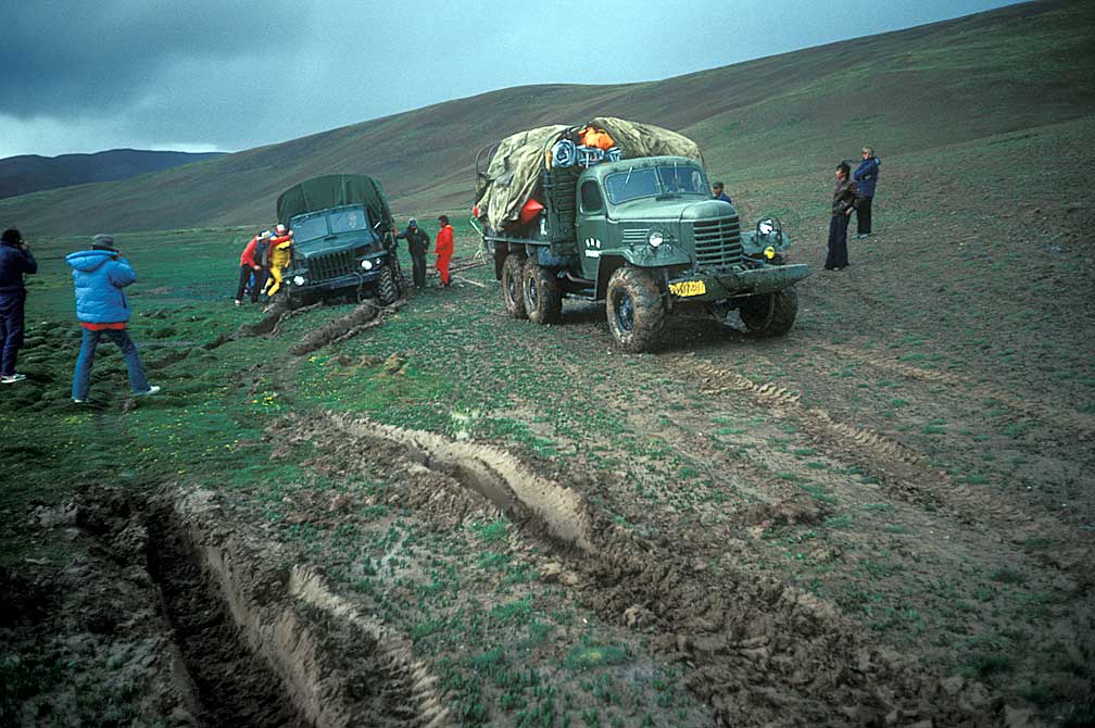 truck in mud